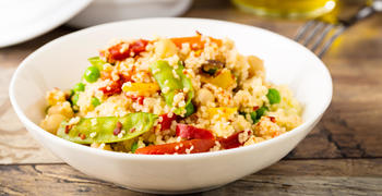 a bowl of food on a plate