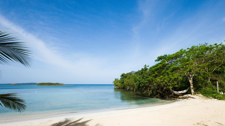 a beach next to a body of water